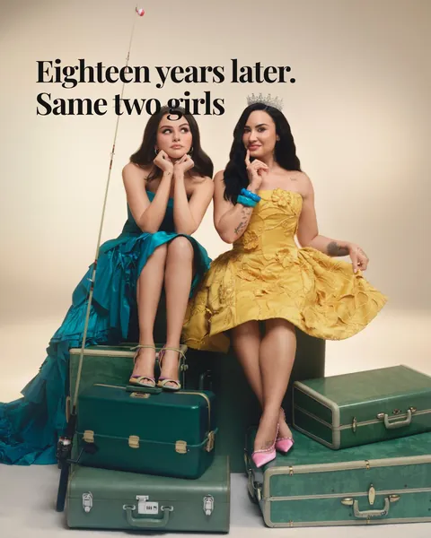 A Rare Beauty post made in Keeng: eighteen years later, same two girls